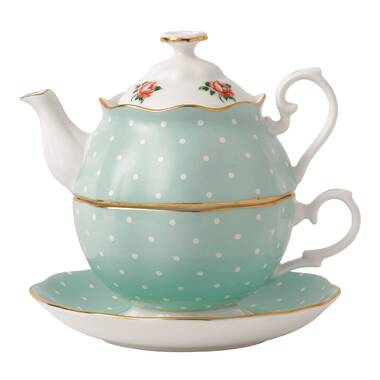 Royal Albert Polka Rose 42.3oz. Floral Teapot & Reviews | Wayfair